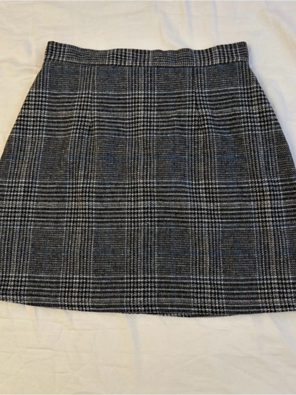 Amazon Gray Plaid Mini Skirt